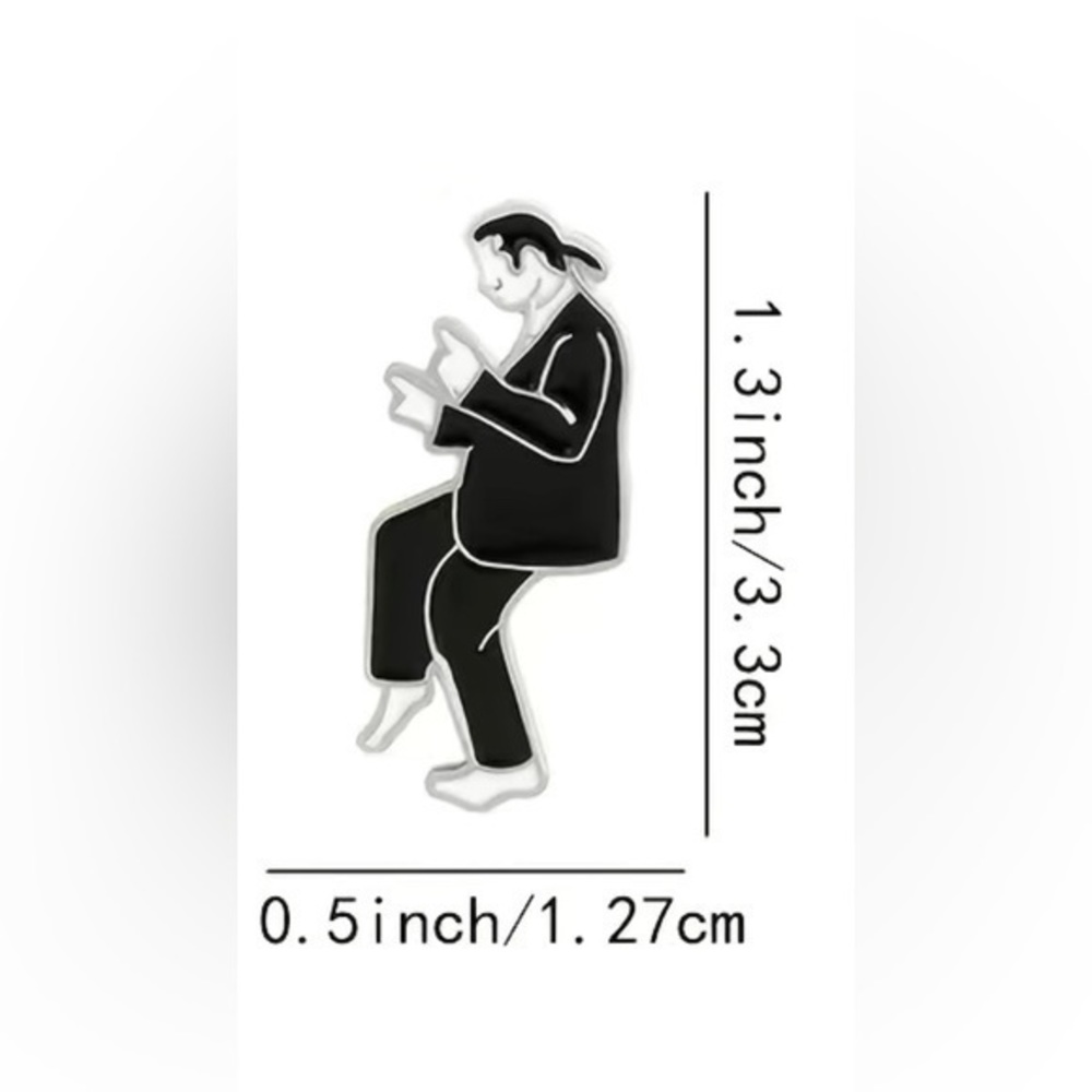 John Travolta Pulp Fiction Tie Tack Lapel Pin - Picture 3 of 5